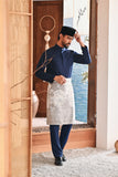 Baju Melayu Luxury Bespoke Fit - Navy