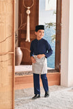 Baju Melayu Kids Luxury Bespoke Fit - Navy