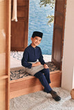 Baju Melayu Kids Luxury Bespoke Fit - Navy