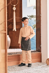 Baju Melayu Kids Luxury Bespoke Fit - Desert Dust