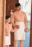 Baju Melayu Kids Luxury Bespoke Fit - Caramel Cream