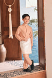 Baju Melayu Kids Luxury Bespoke Fit - Caramel Cream