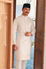 Baju Melayu Luxury Bespoke Fit - Off White