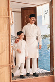 Baju Melayu Kids Luxury Bespoke Fit - Off White