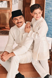 Baju Melayu Luxury Bespoke Fit - Off White