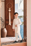 Baju Melayu Kids Luxury Bespoke Fit - Off White