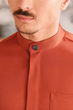 Baju Melayu Luxury Bespoke Fit - Spice Red