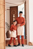 Baju Melayu Luxury Bespoke Fit - Spice Red