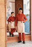 Baju Melayu Luxury Bespoke Fit - Spice Red