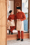 Baju Melayu Luxury Bespoke Fit - Spice Red