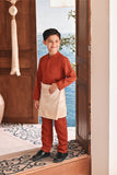 Baju Melayu Kids Luxury Bespoke Fit - Spice Red