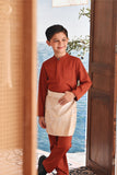 Baju Melayu Kids Luxury Bespoke Fit - Spice Red