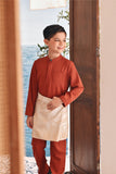 Baju Melayu Kids Luxury Bespoke Fit - Spice Red