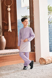 Baju Melayu Kids Luxury Bespoke Fit - Orchid Bloom