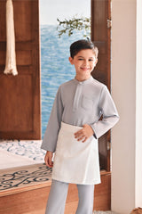 Baju Melayu Kids Luxury Bespoke Fit - Evening Haze