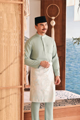 Baju Melayu Luxury Bespoke Fit - Baby Mint