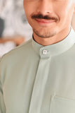 Baju Melayu Luxury Bespoke Fit - Baby Mint