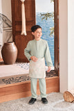 Baju Melayu Kids Luxury Bespoke Fit - Baby Mint