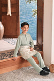 Baju Melayu Kids Luxury Bespoke Fit - Baby Mint