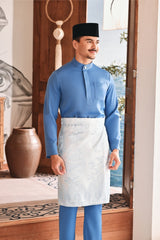 Baju Melayu Luxury Bespoke Fit - River Blue