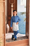 Baju Melayu Kids Luxury Bespoke Fit - River Blue