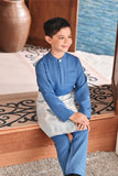 Baju Melayu Kids Luxury Bespoke Fit - River Blue