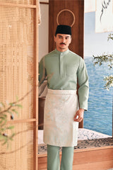 Baju Melayu Luxury Bespoke Fit - Basil