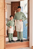 Baju Melayu Luxury Bespoke Fit - Basil