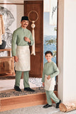 Baju Melayu Kids Luxury Bespoke Fit - Basil