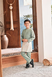 Baju Melayu Kids Luxury Bespoke Fit - Basil