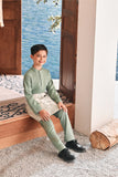 Baju Melayu Kids Luxury Bespoke Fit - Basil