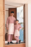 Baju Melayu Luxury Bespoke Fit - Mauve Pink