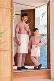 Baju Melayu Luxury Bespoke Fit - Mauve Pink