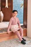 Baju Melayu Kids Luxury Bespoke Fit - Mauve Pink