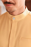 Baju Melayu Luxury Bespoke Fit - Misted Yellow