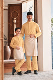 Baju Melayu Luxury Bespoke Fit - Misted Yellow