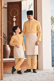 Baju Melayu Luxury Bespoke Fit - Misted Yellow