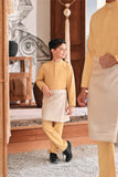 Baju Melayu Kids Luxury Bespoke Fit - Misted Yellow