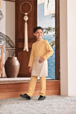 Baju Melayu Kids Luxury Bespoke Fit - Misted Yellow