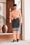 Baju Melayu Luxury Bespoke Fit - Fresh Apricot