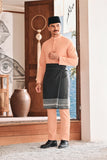 Baju Melayu Luxury Bespoke Fit - Fresh Apricot