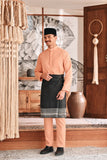 Baju Melayu Luxury Bespoke Fit - Fresh Apricot