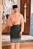 Baju Melayu Luxury Bespoke Fit - Fresh Apricot