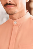 Baju Melayu Luxury Bespoke Fit - Fresh Apricot