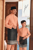 Baju Melayu Luxury Bespoke Fit - Fresh Apricot