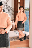 Baju Melayu Luxury Bespoke Fit - Fresh Apricot