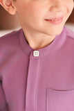 Baju Melayu Kids Luxury Bespoke Fit - Meadow Mauve