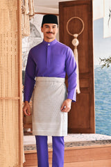 Baju Melayu Luxury Bespoke Fit - Royal Purple