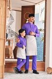 Baju Melayu Luxury Bespoke Fit - Royal Purple