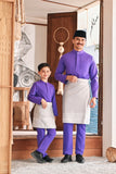 Baju Melayu Kids Luxury Bespoke Fit - Royal Purple